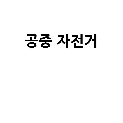 공중 자전거의 매력 탐험하기