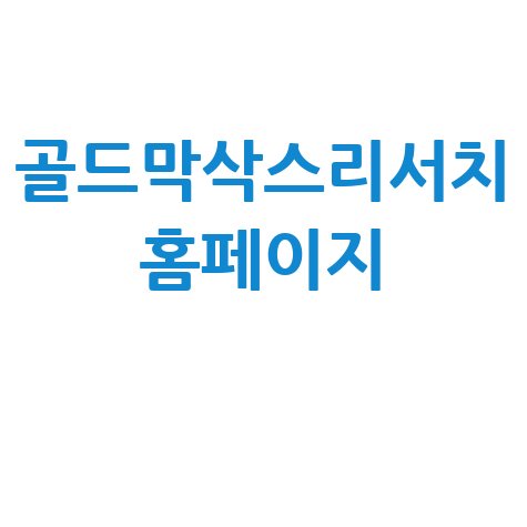 골드막삭스리서치 홈페이지 바로가기: 투자 인사이트 제공