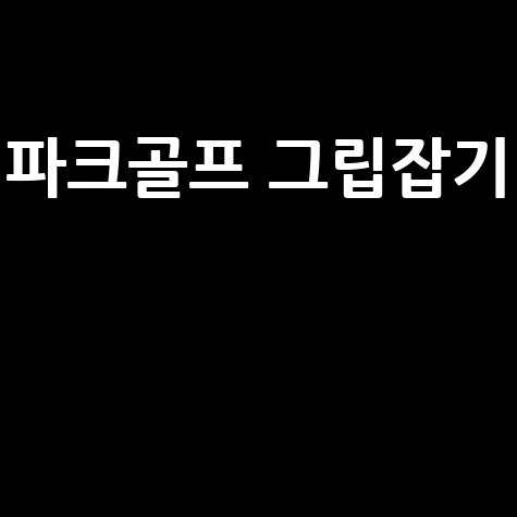 파크 골프장갑 핸들로 그립을 잡다