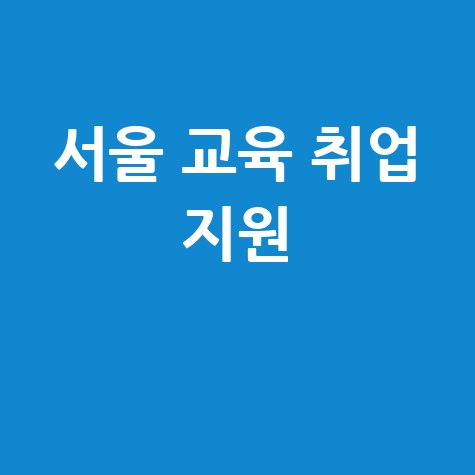 서울 교육 취업: 지원 프로그램과 경력 개발 안내